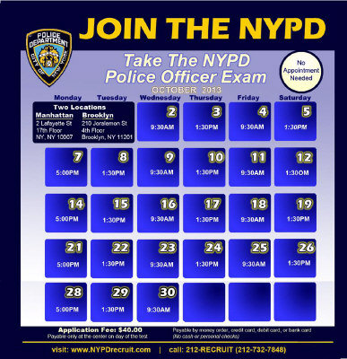 纽约市警局缺人10月公开招聘